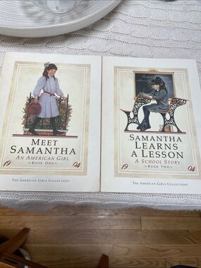 Meet Samantha & Samantha Learns a Lesson | American Girl Book Set of 2.